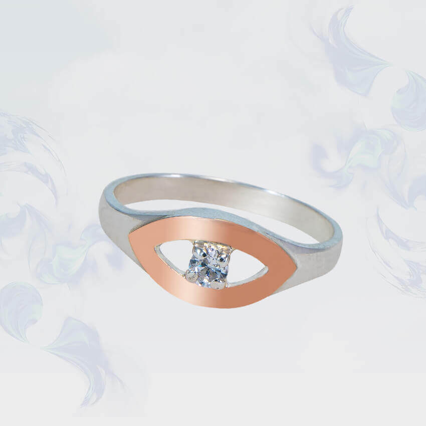 

Кольцо из серебра с золотыми вставками SilverUA модель 140 (размер 22)