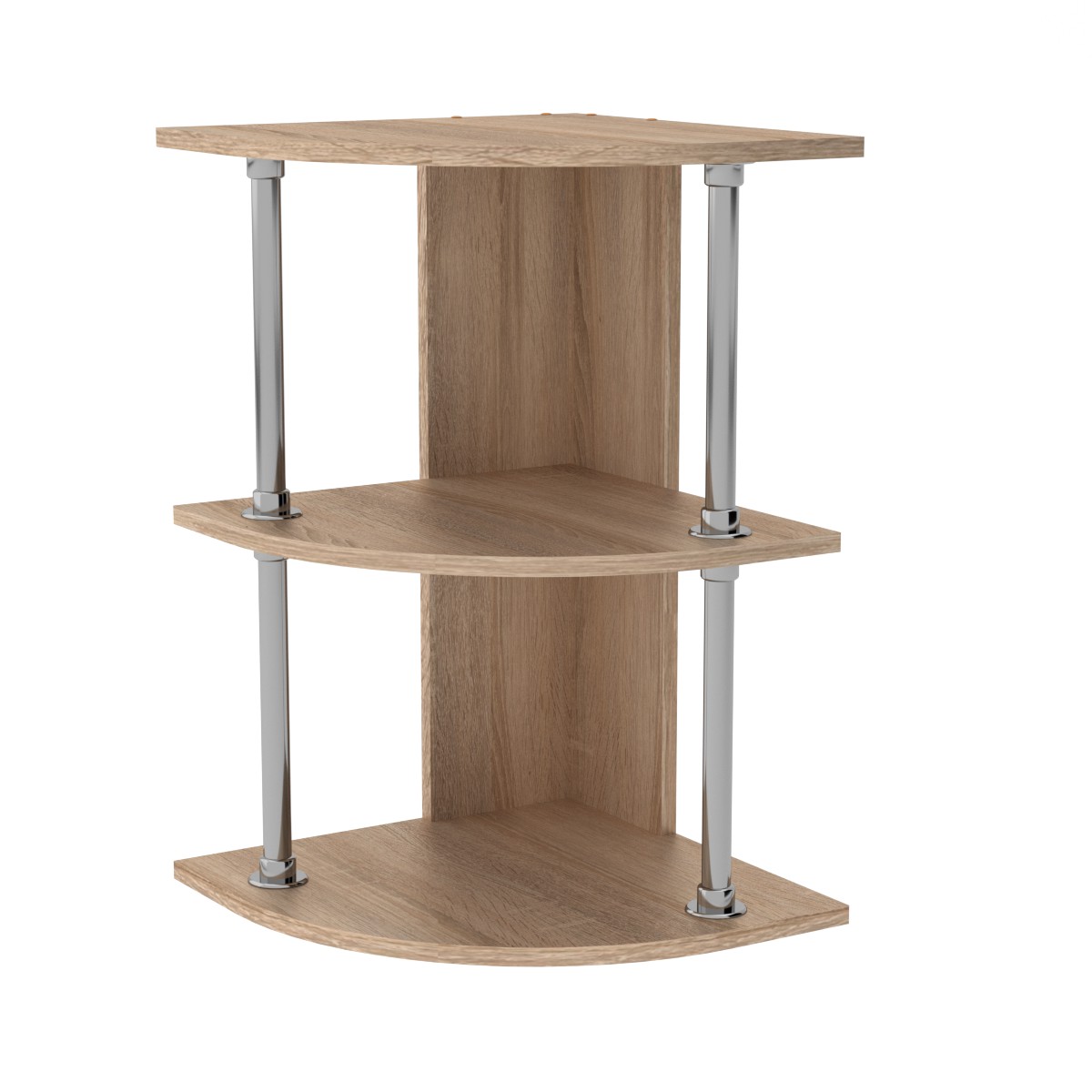 

Полка настенная угловая Компанит П-10 дуб сонома