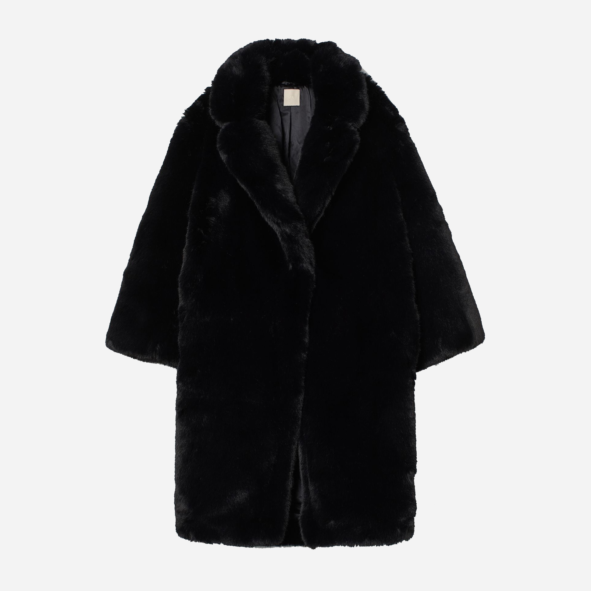 

Эко шуба H&M 9168012abr  Черная, Эко шуба H&M 9168012abr XS Черная