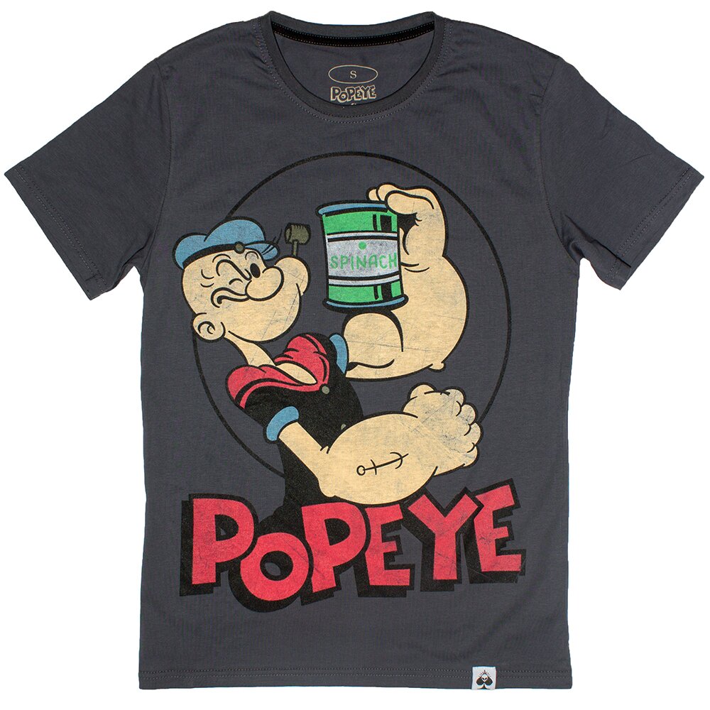 

Футболка Luckyhumanoid "Popeye"  DarkGrey (LH-5012, Футболка Luckyhumanoid "Popeye" L DarkGrey (LH-5012)