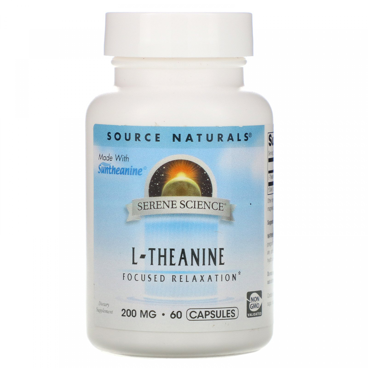 

Теанин Source Naturals (L-Theanine) 200 мг 60 капсул