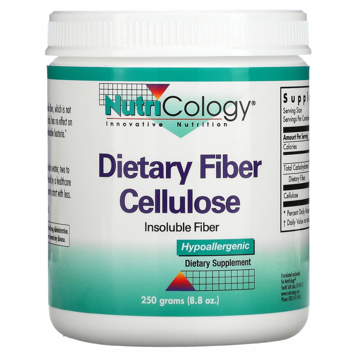 

Пищевая целлюлоза Nutricology (Dietary Fiber Cellulose) 250 г