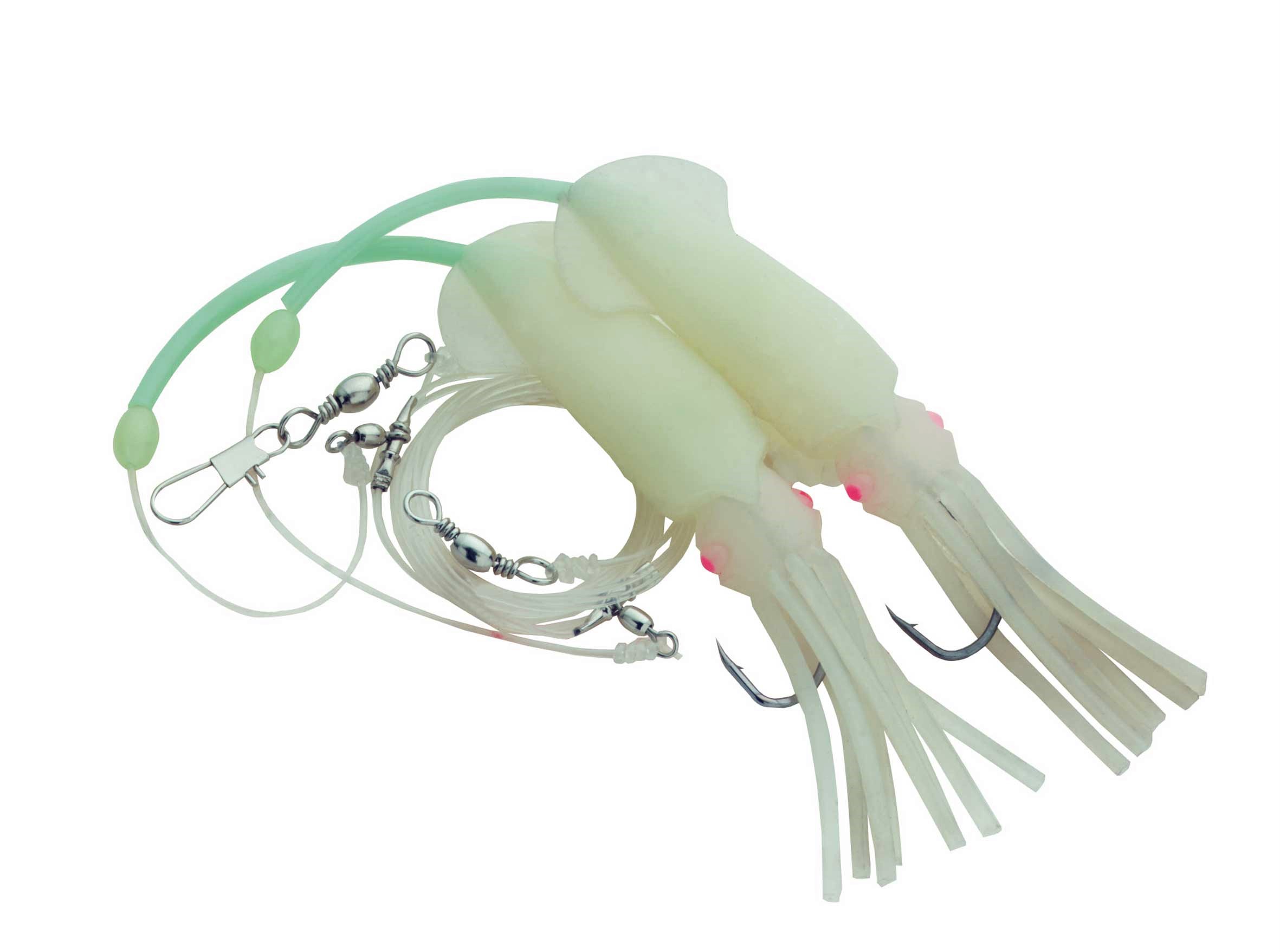 

Пілкерна системка приманок AQUANTIC Squid Jig Pilk Rig FL15cm Gr.6\0 LU (5405315)