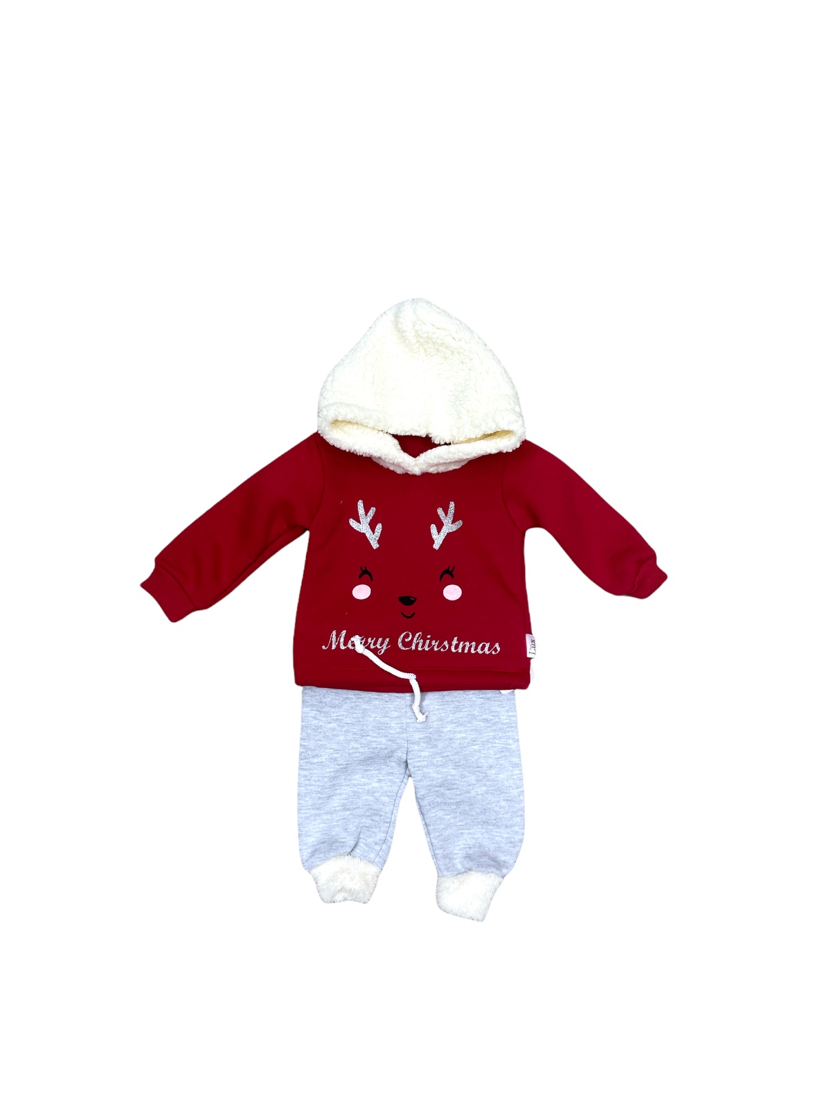 

Комплект новогодний (кофта,штанишки) Merry Christmas Baby Lux 92см красный 373