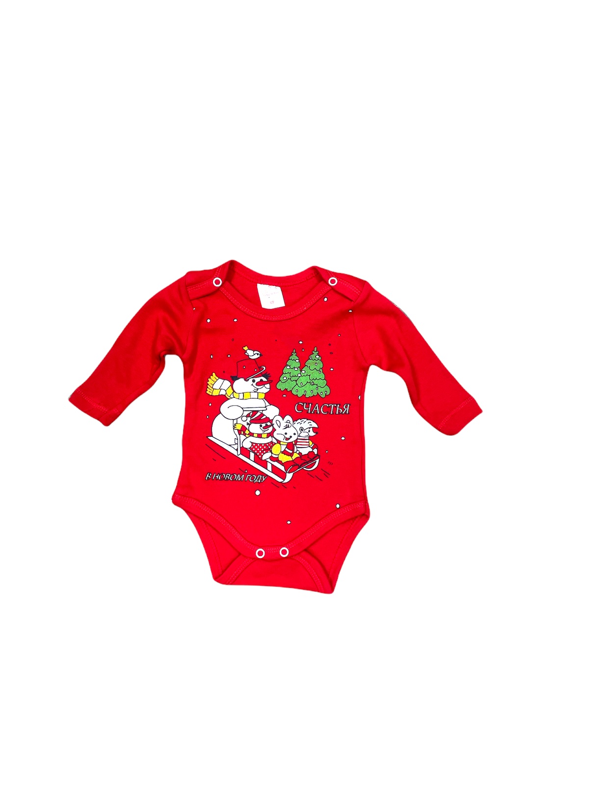 

Боди новогодний Baby Kids Merry Christmas 62см красный 11353