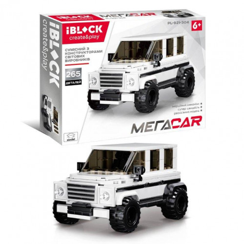 

Конструктор IBLOCK мега CAR 265 дет. (PL-921-304)