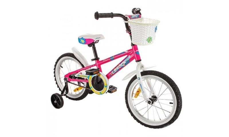 

Велосипед LeRock RX16 Girl 16" + корзинка pink/white