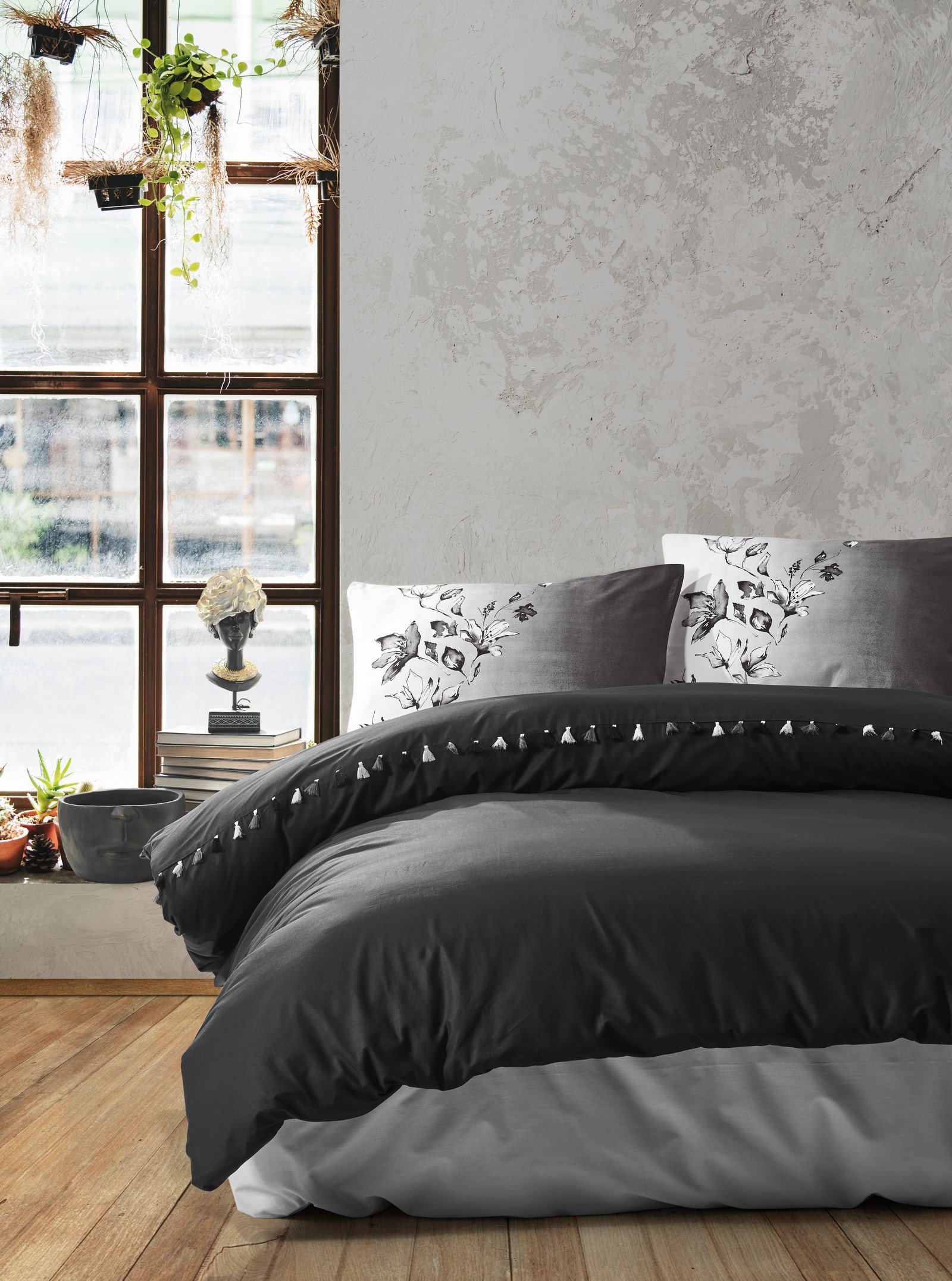 

Комплект постельного белья Cotton box Candy Daren Siyah 200x220 см