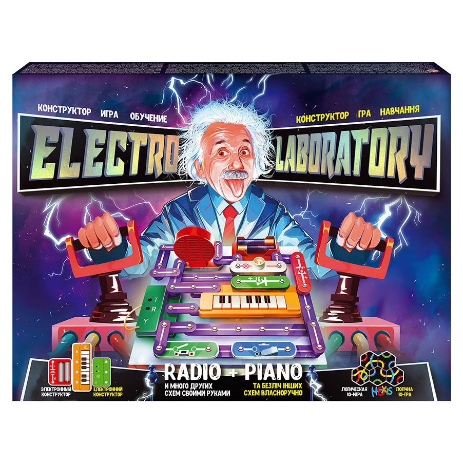 

Электронный конструктор "Electro Laboratory. Radio+Piano" Danko Toys ELab-01-03