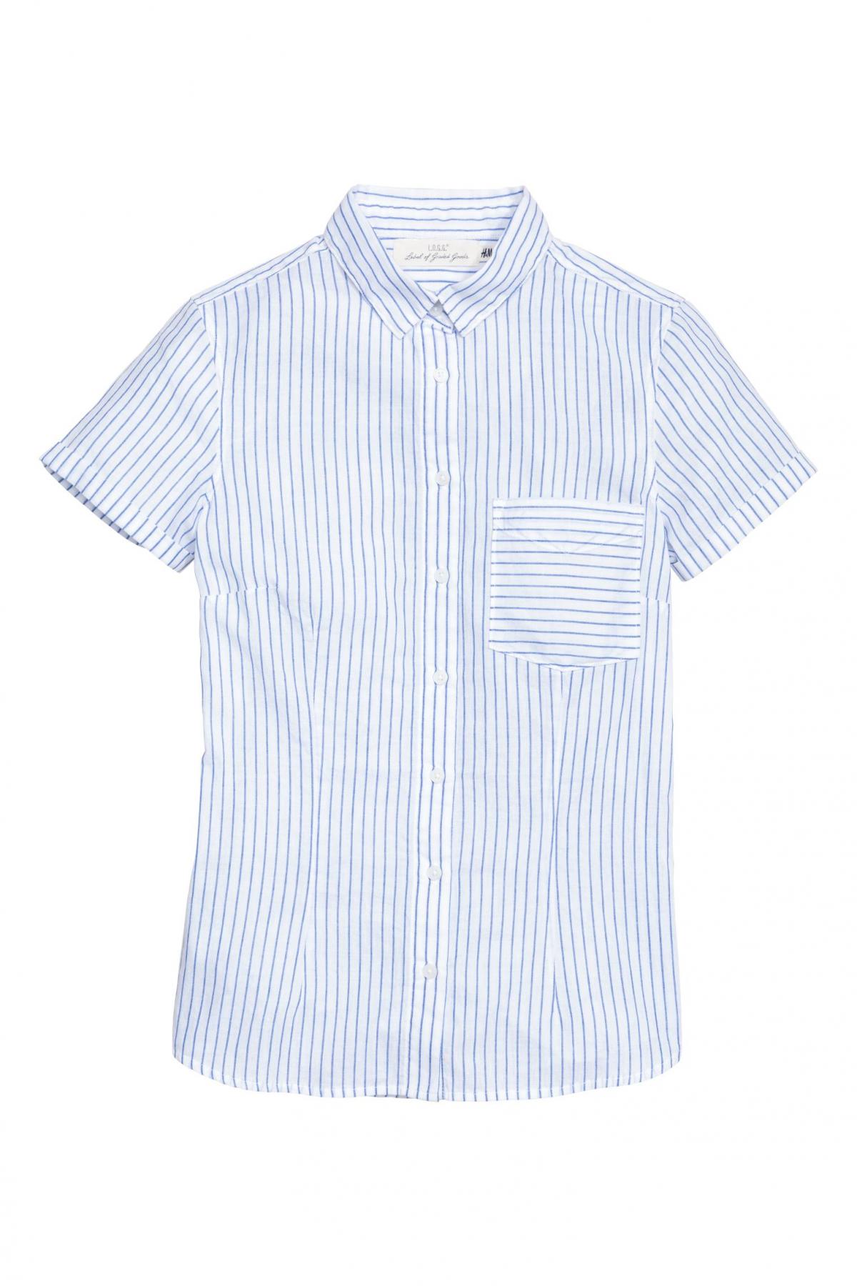 

Хлопковая блузка H&M  Белая, Хлопковая блузка H&M 42 Белая
