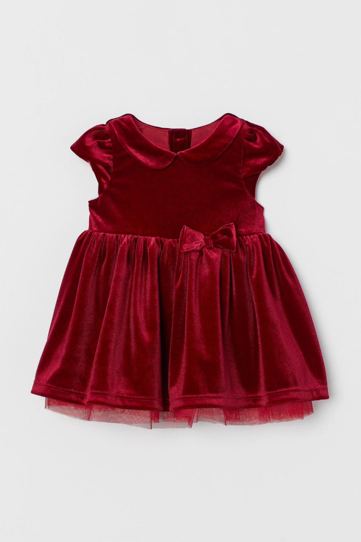 

Велюровое платье H&M 86 (12-18m) Красное (6113-0889266003)