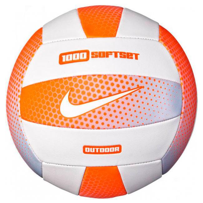 

Мяч волейбольный Nike 1000 Softset Outdoor Volleyball 18P Cone/White/Cone/White Size 5