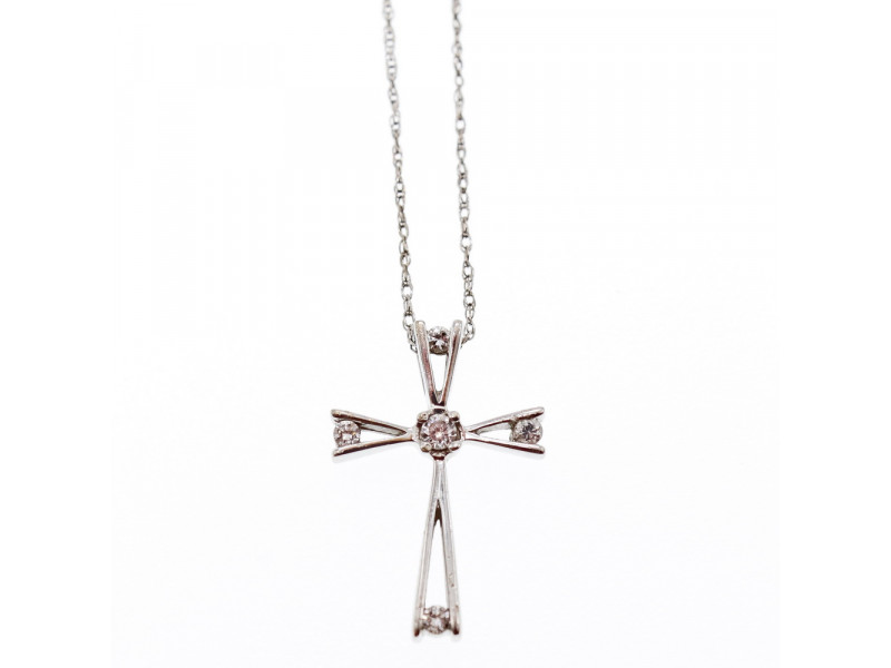 

Золотая цепочка с крестиком бриллианты Sky Jewelry 002697