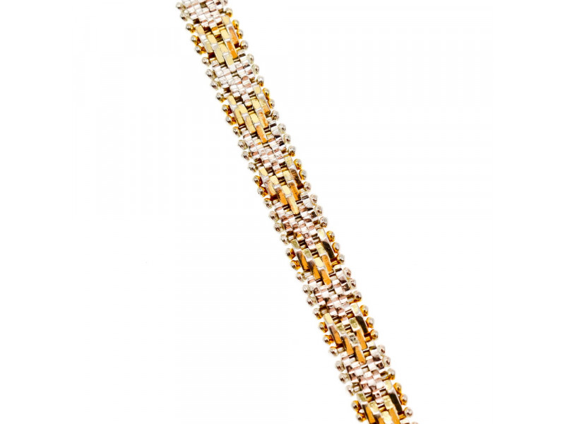 

Серебряный браслет с позолотой 925 пробы Italy Sky Jewelry 002337