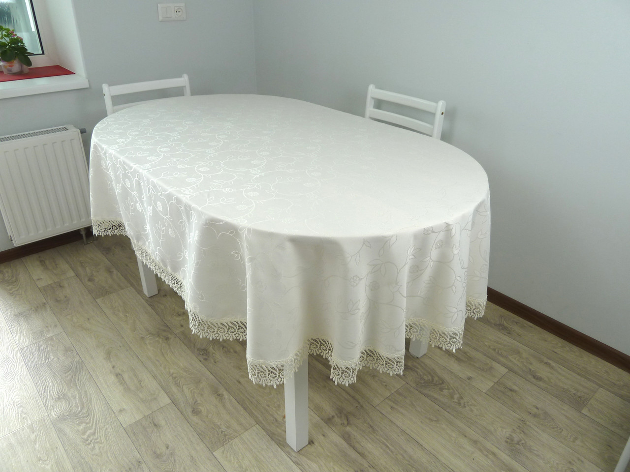 

Скатерть CARDION овальная Citir 160*220 см кремовая, vesna