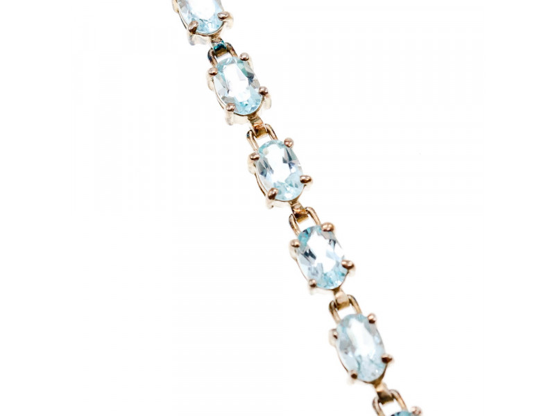 

Серебряный браслет с камнем Топаз 925 проба Натуральный Sky Jewelry 001515
