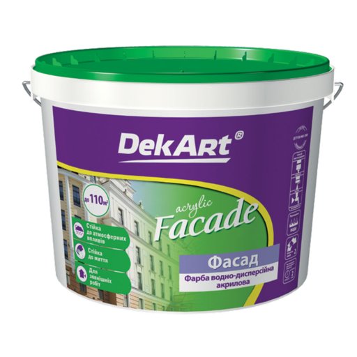 

Краска фасадная DekArt белая 4 кг (11589816)