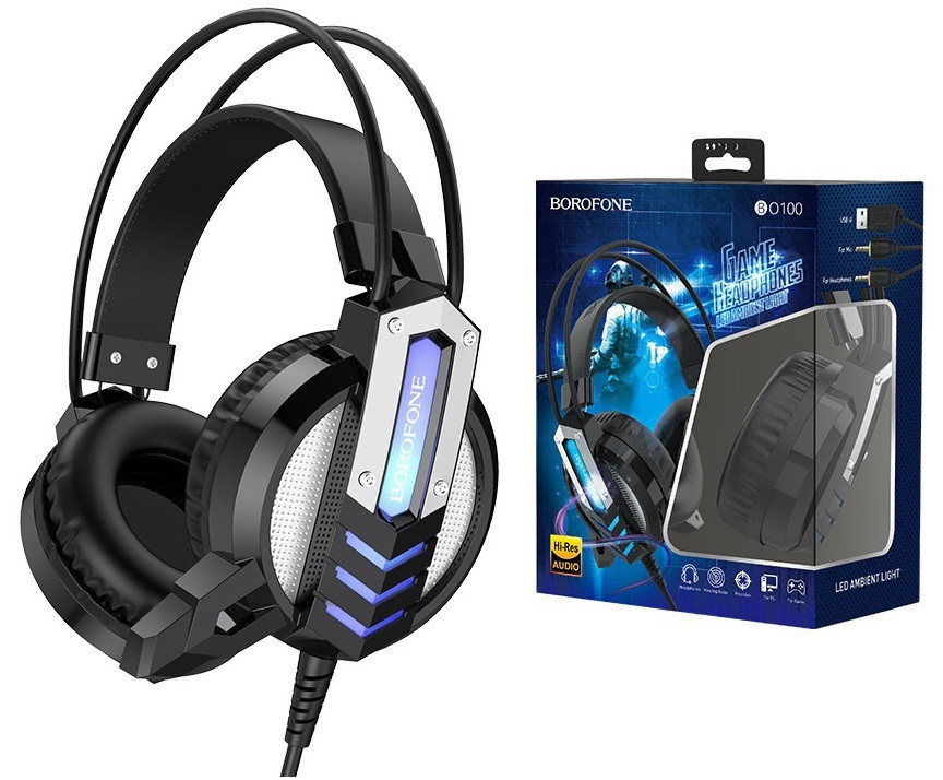 

Гарнитура Borofone BO100 Fun Gaming Wired Headphones Black