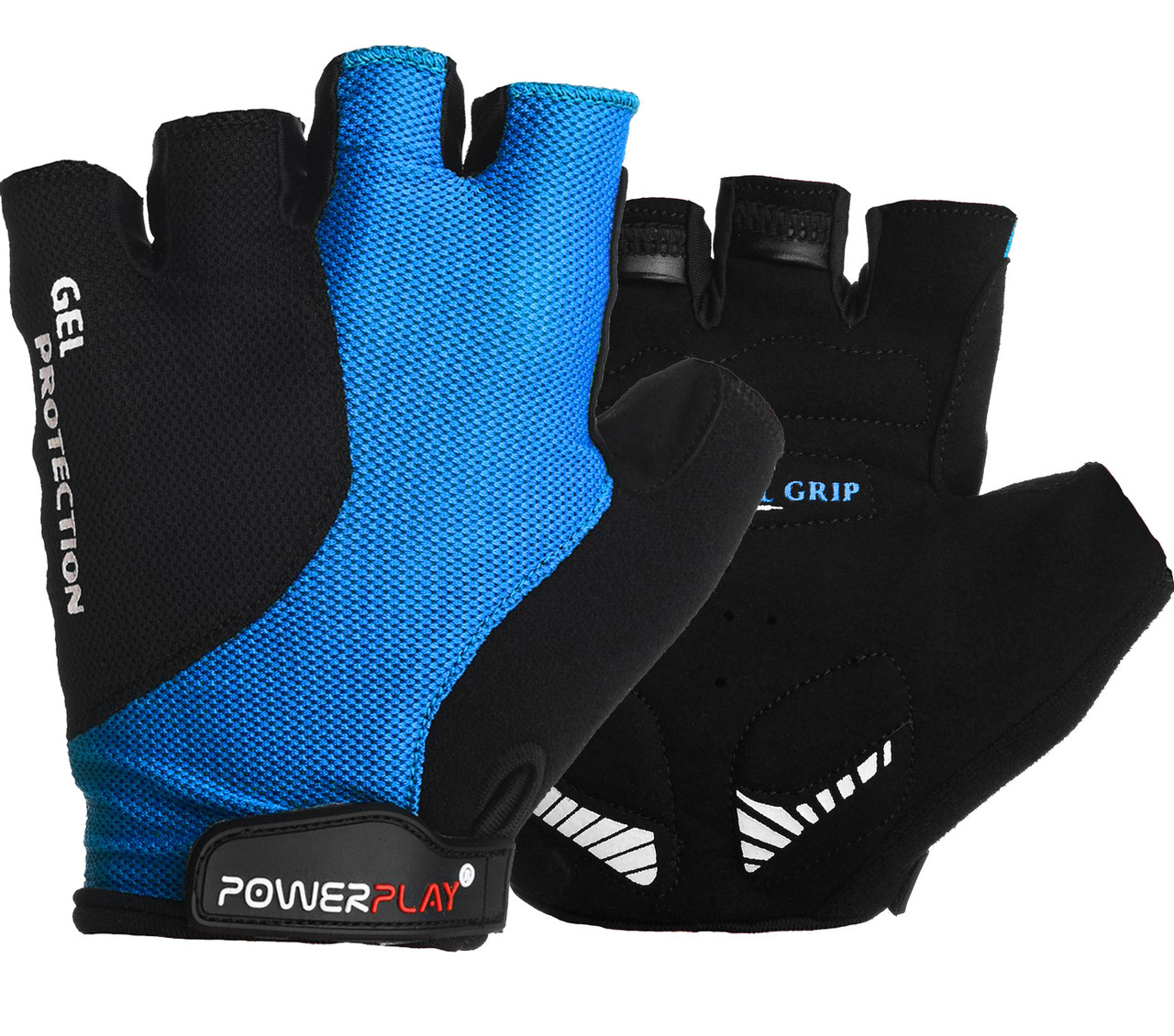 

Велорукавички PowerPlay 5028 C XS Чорно-блакитні