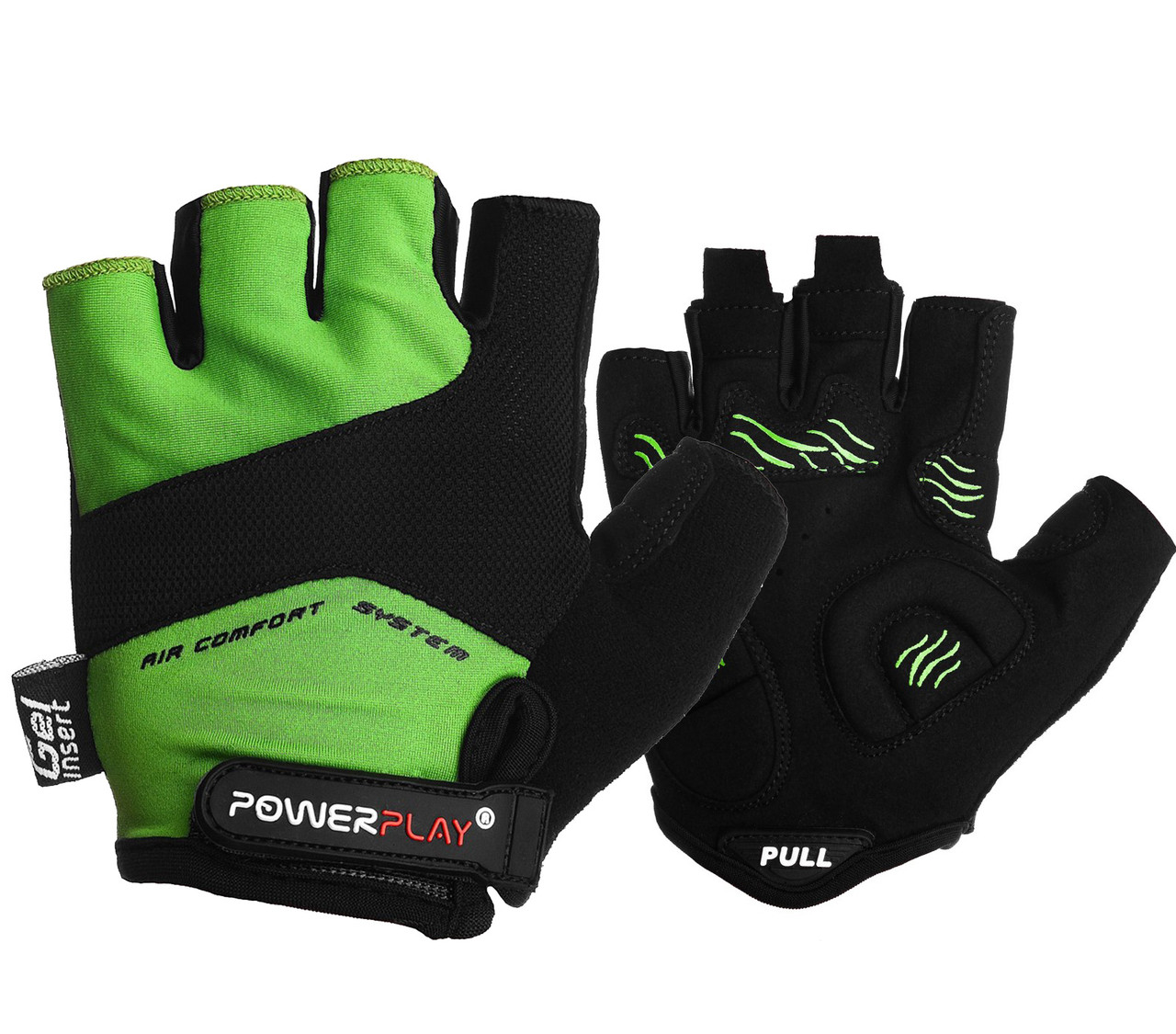 

Велорукавички PowerPlay 5013 B L Зелені
