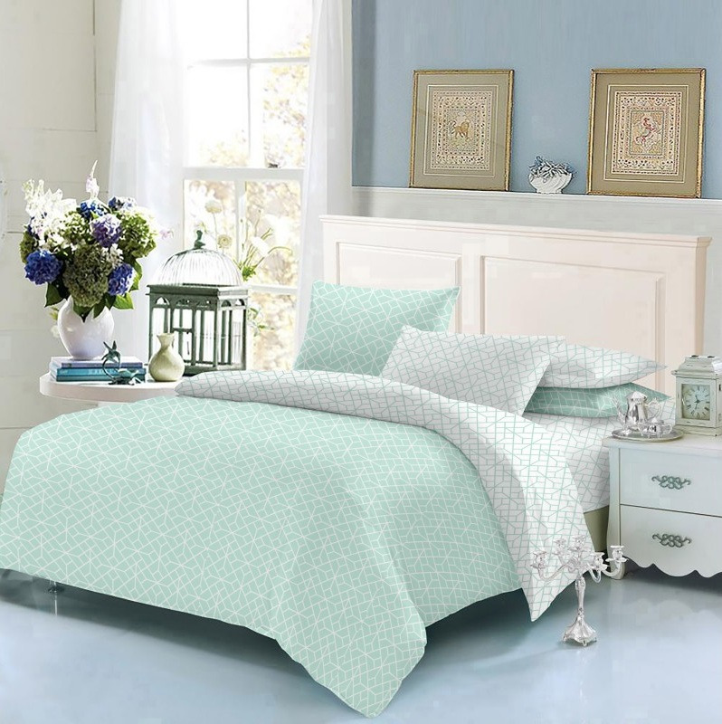 

Постельное белье бязь ТЕП 337 Homely mint Двуспальный