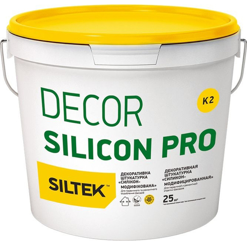 

Штукатурка декоративная силиконовая Siltek Decor Silicon Pro камешковый 2,0мм 25кг