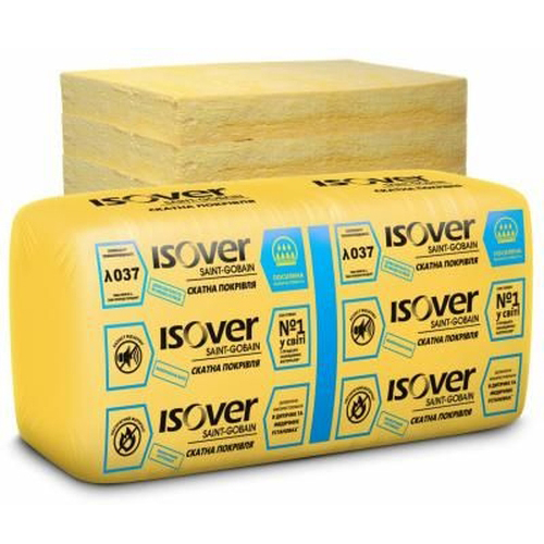 

Минеральная вата Isover Скатная Кровля MUL 50мм 1170х610 14,27м2