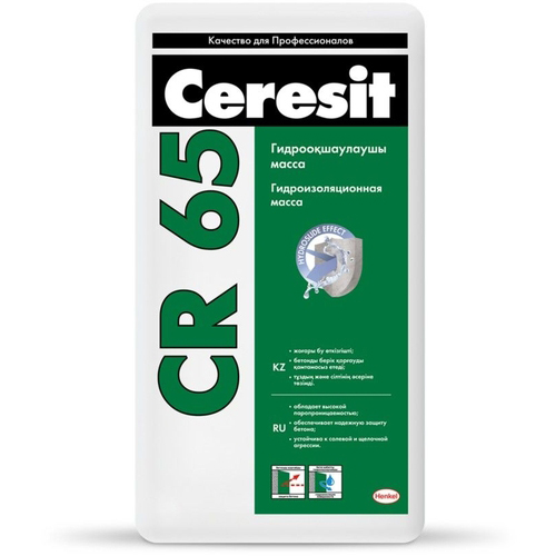 

Гидроизоляционная смесь жесткая Ceresit SR 65 25 кг