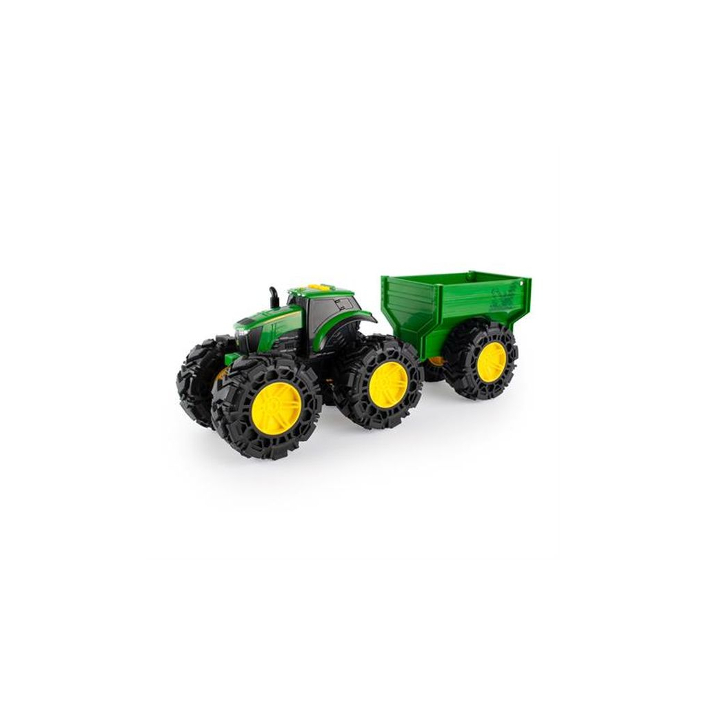 

Спецтехника John Deere Kids Monster Treads с прицепом и большими колесами (47353)