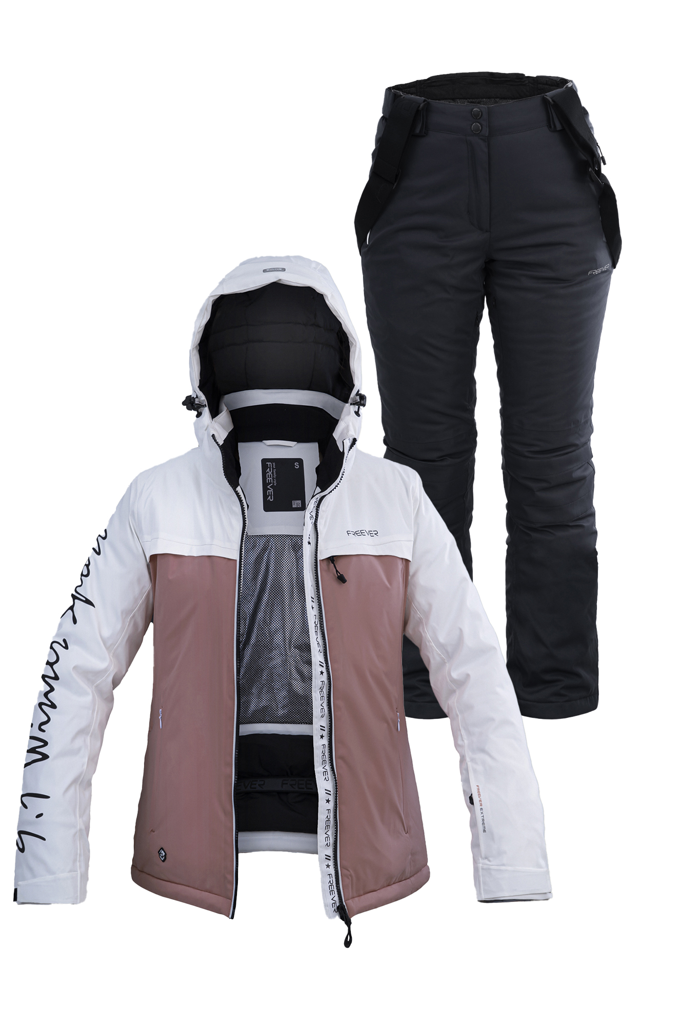 

Женский лыжный костюм FREEVER 21714-41 капучино 3XL