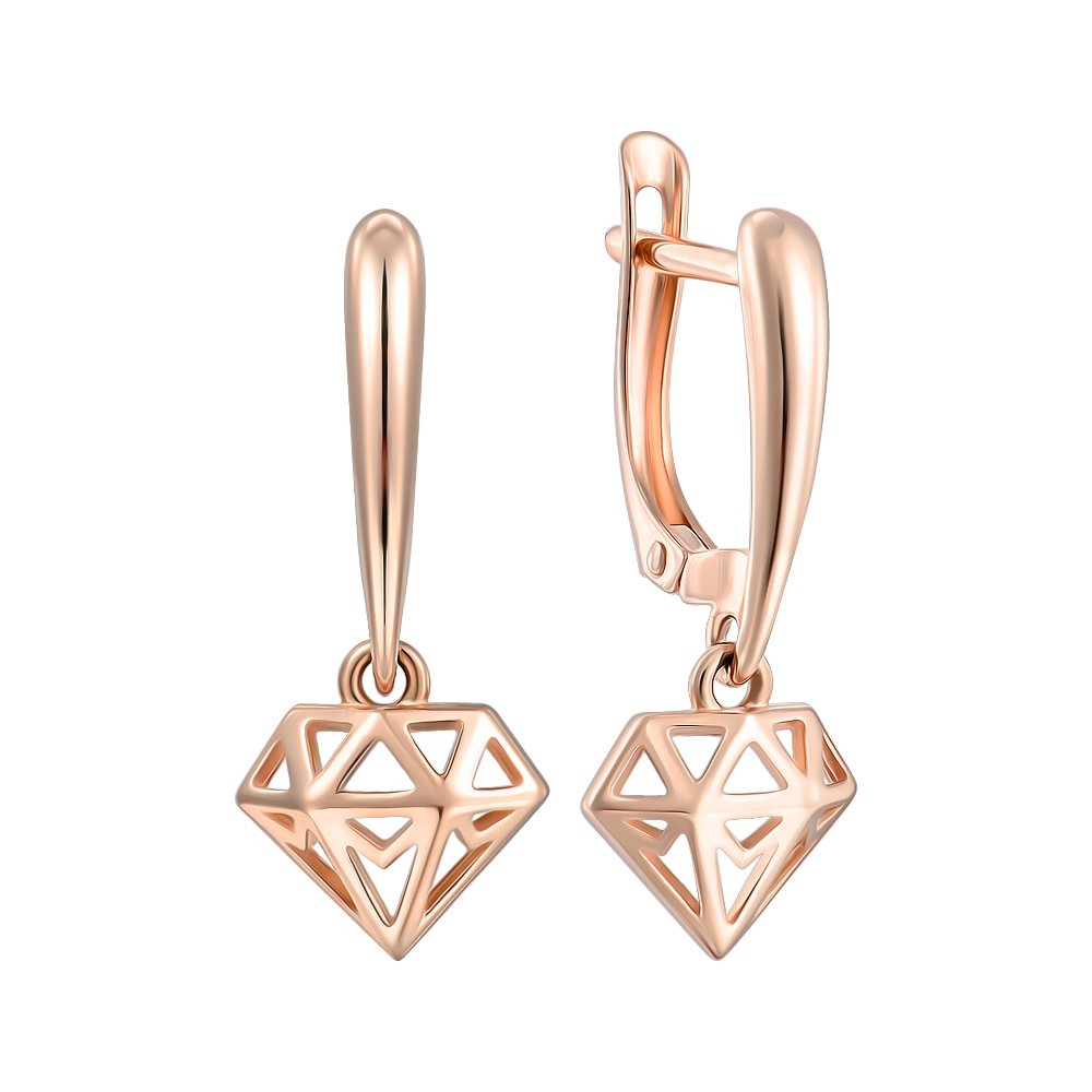 

Серьги-подвески из красного золота 000151082