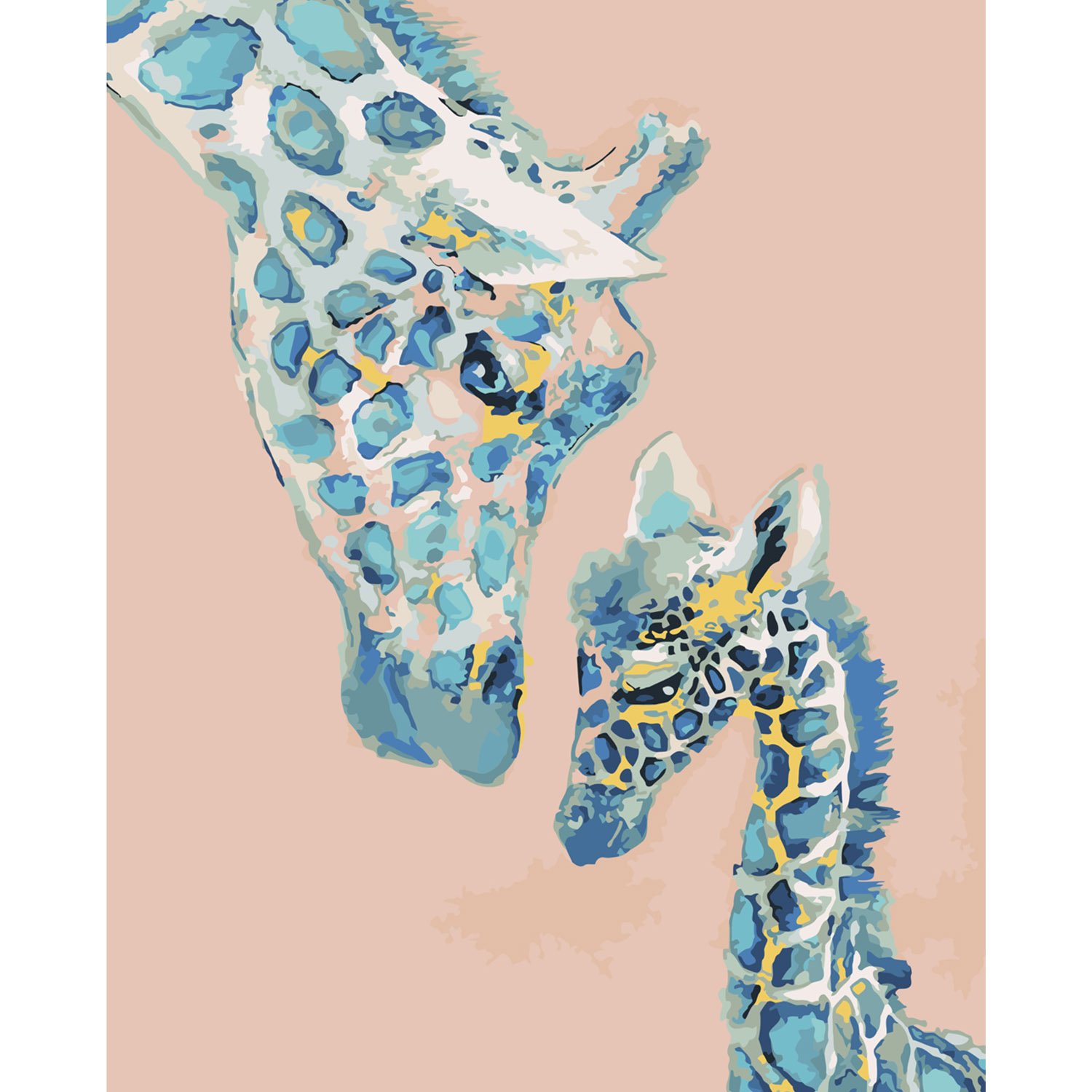

Картина по номерам Маленькая жирафа с мамой, 40х50 см, Strateg (SY6024)
