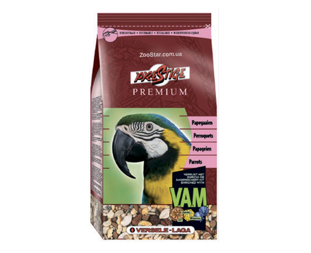 

Зерновая смесь корм для крупных попугаев Prestige Premium Parrots 2 кг Versele Laga BGL-VL-165