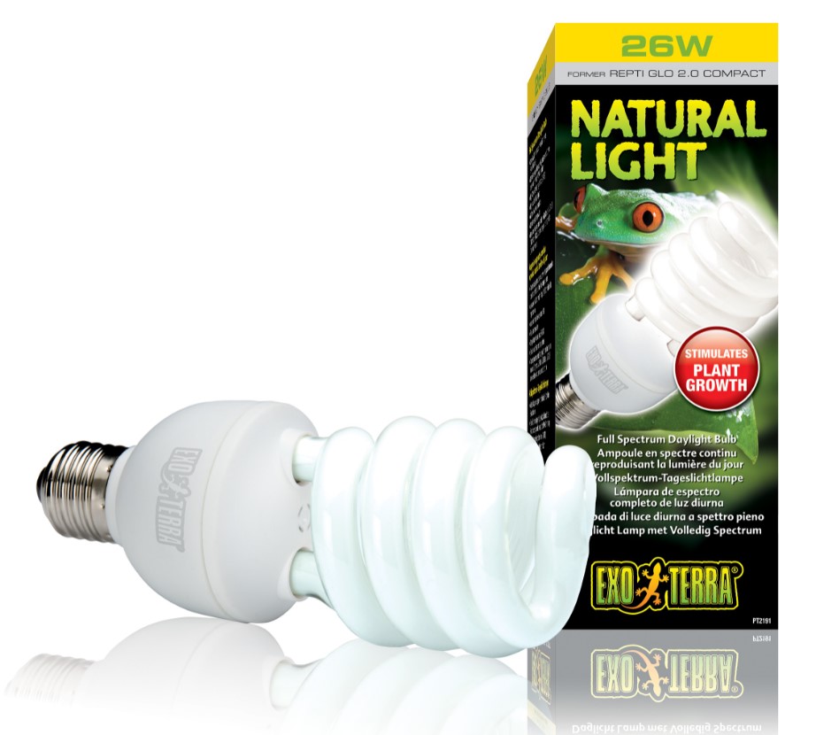 

Компактная люминесцентная лампа для облучения лучами УФ-В спектра Natural Light 26 W 26 W Exo-Terra Hagen BGL-EX-49