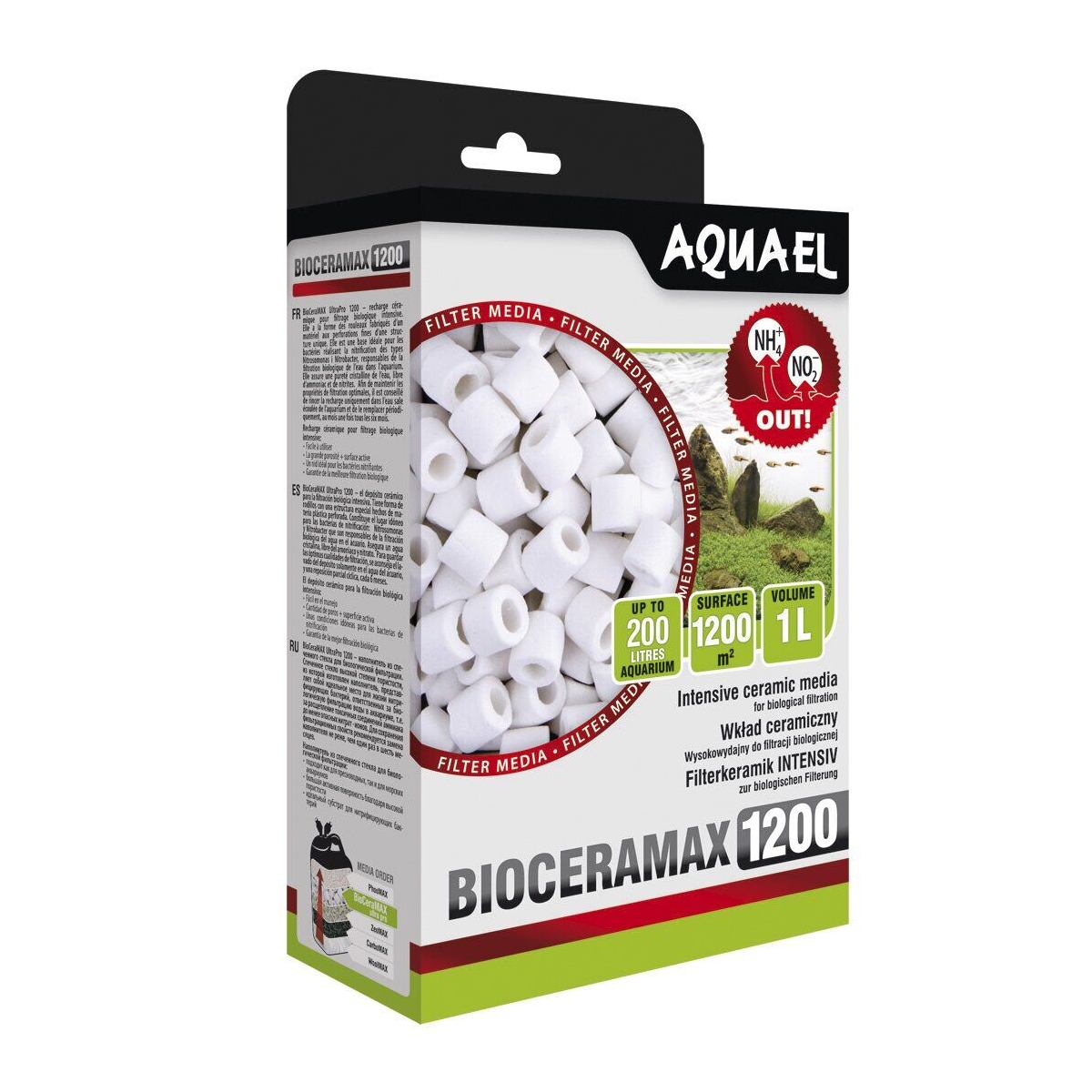 

Наполнитель BIO CERAMAX ULTRA PRO 1200 керамические цилиндры 1 л Aquael BGL-DR-2258