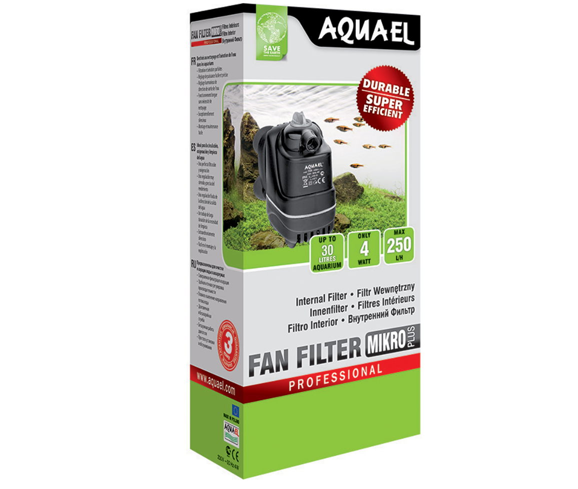 

Внутренний фильтр для аквариума AQUAEL FAN MIKRO Plus 4 Вт Aquael BGL-AE-118