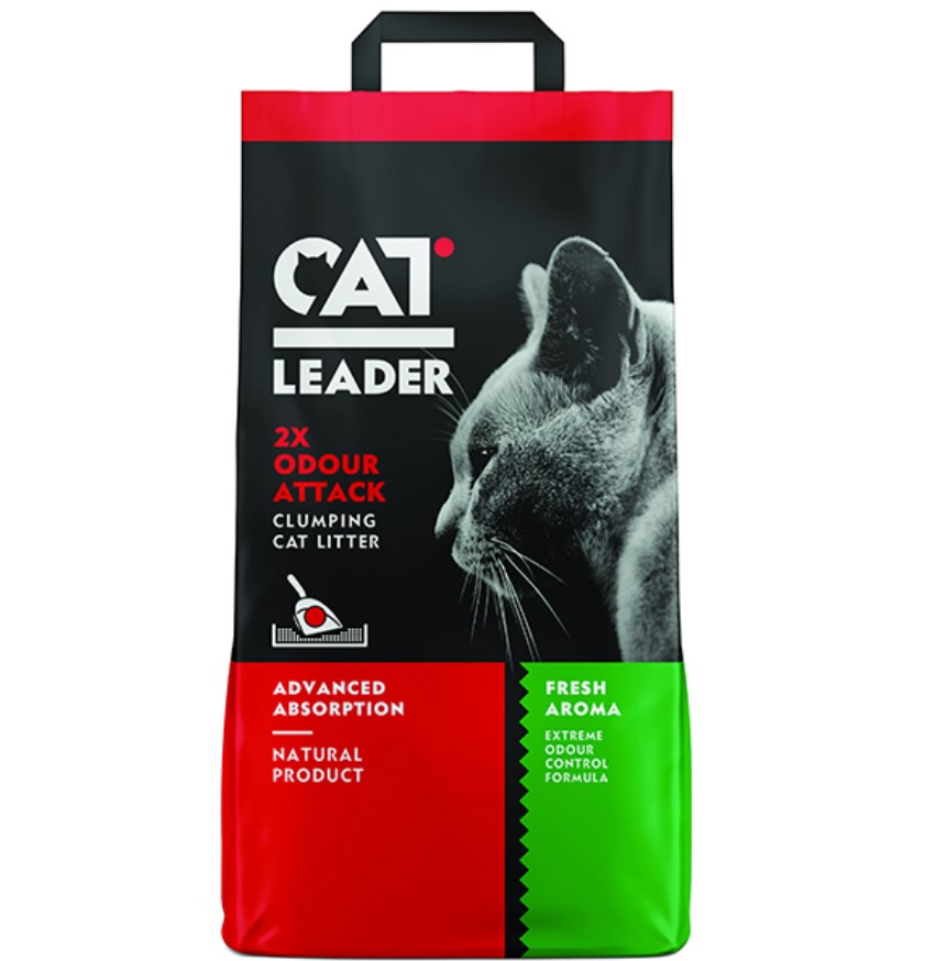 

Ультра-комкующийся наполнитель в кошачий туалет Cat Leader Clumping 2xOdour Attack Fresh 10 кг Cat Leader BGL-CL-20