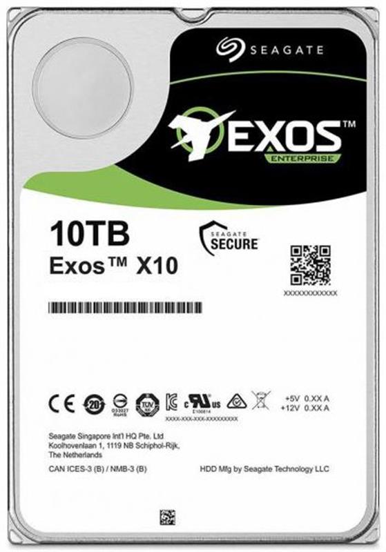 

Накопитель HDD 3.5" SATA 110.0TB Seagate Exos X10 7200rpm 256MB (ST10000NM0086)