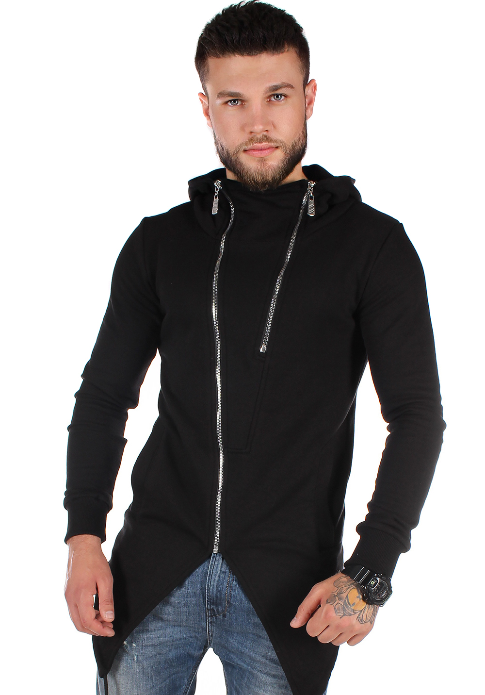 

Мантія чоловіча Krutyakov TWO ZIPPERS XXL чорний 1989715