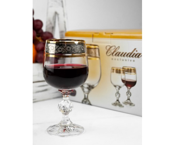 

Набор бокалов для вина 6шт*230мл Bohemia Claudia 40149/43249/230