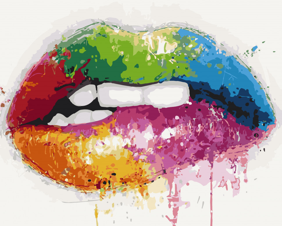 

Картина по номерам Art Craft Яркие уста 40 x 50 см без коробки (23060080)