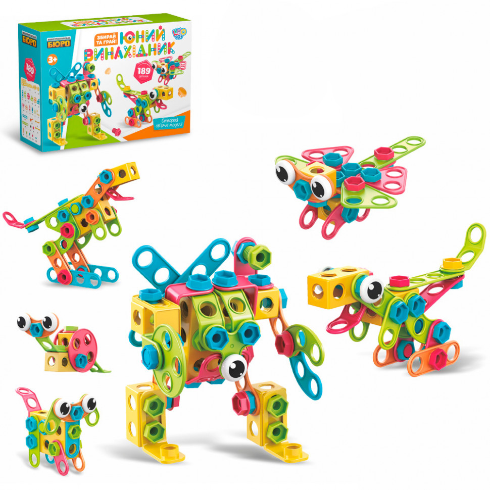 

Конструктор Limo Toy Юный изобретатель 189 деталей (46390012)