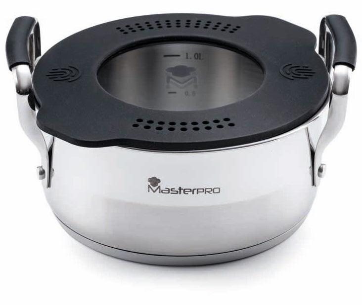 

Кастрюля Bergner MasterPro Smart 1.5л с силиконовыми накладками на ручках