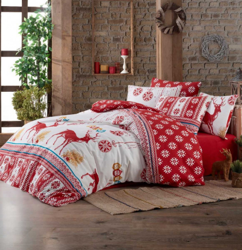 

Постельное белье Belizza фланель 200x220 Noel