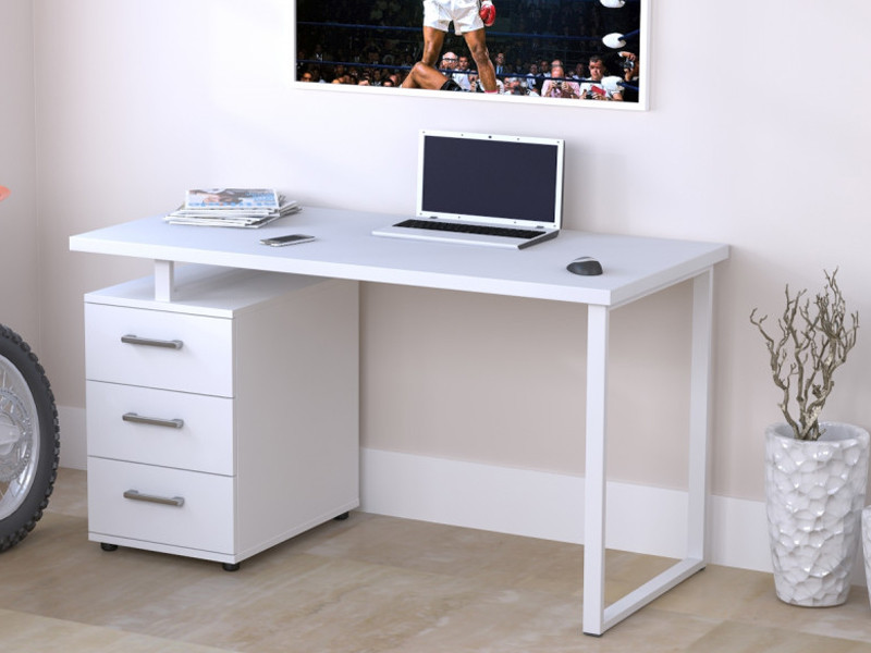 

Компьютерный стол L-27 Мах Loft design 135х65х75 нимфея альба