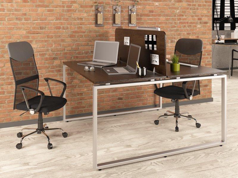 

Двойной компьютерный стол Q-140 Loft design 135х140х75 венге луизиана