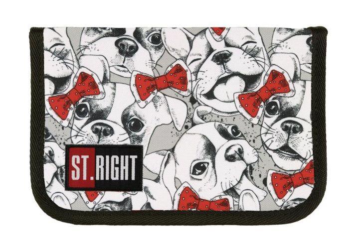 

Пенал школьный без наполнения ST.RIGHT PC3 LOVELY PETS серый (5903235620812)