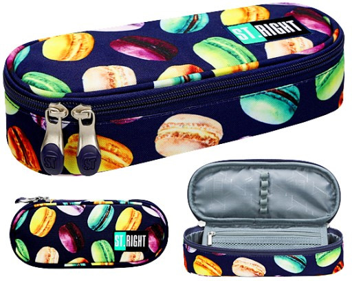 

Пенал школьный без наполнения ST.RIGHT PC1 MACARONS Синий (5903235621826)