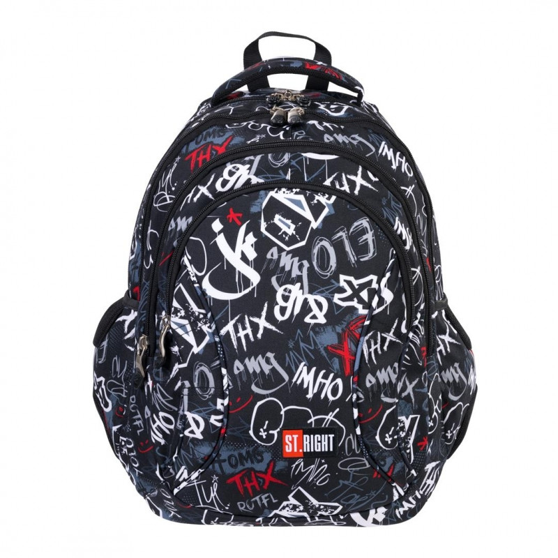

Рюкзак ST.RIGHT BP2 SLANG GRAFFITI 860 г 43x32x21 см 24 литра 4-7 Класс (5903235638411)