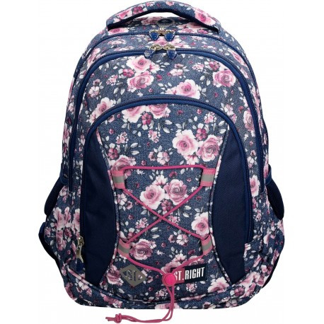 

Рюкзак школьный ST.RIGHT BP32 ROSES 40x30x20 см 24 литра 3-5 Класс Синий (5903235622618)